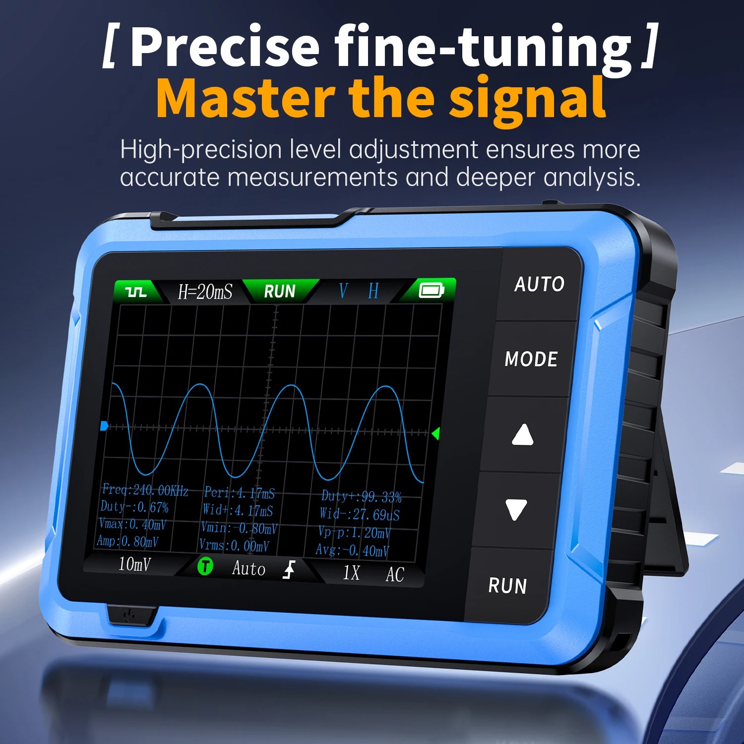 Fnirsi Digital Oscilloscope Handheld - FNIRSI DSO510 Новый портативный цифровой осциллограф-генератор