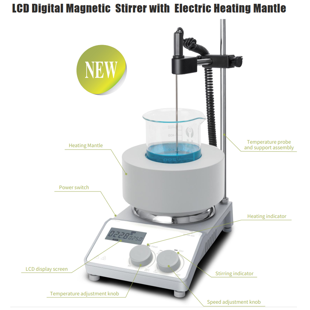 Lab Magnetic Stirrer Hot Plate - MS-H280-F100 Лабораторная ЖК-цифровая 100 мл 250