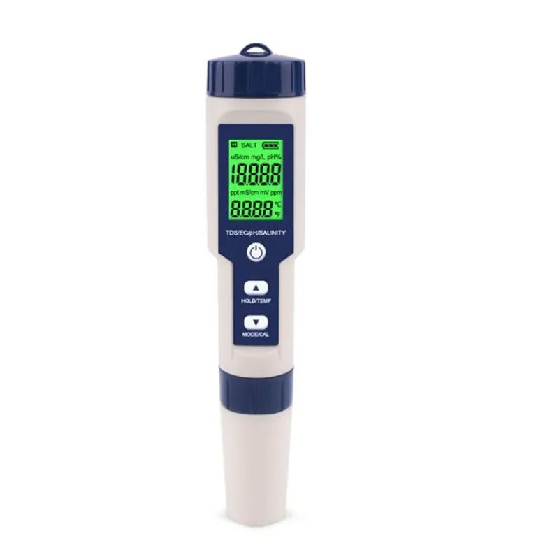 Ph Meter Digital Water Tester - 5 в 1, измеритель солености PH