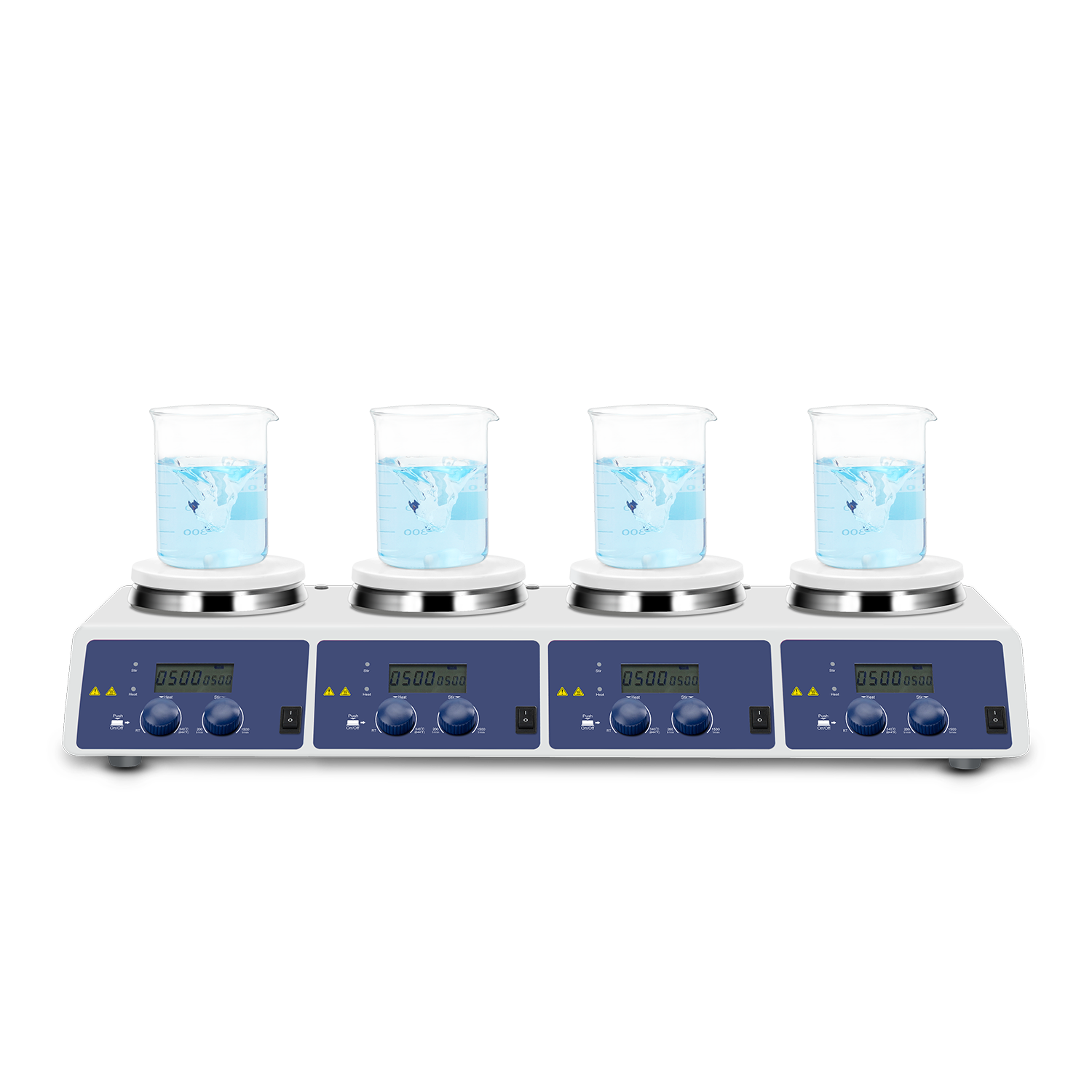 Lab Magnetic Stirrer Hot Plate - MS-H340-S4 ЖК-дисплей 4-канальная цифровая магнитная мешалка
