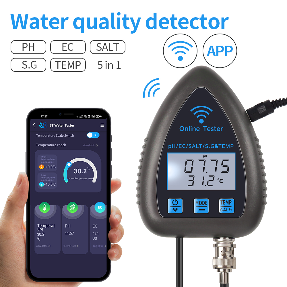 Измеритель Качества Воды Tuya  – обзор и цена Ph Meter Digital Water Tester