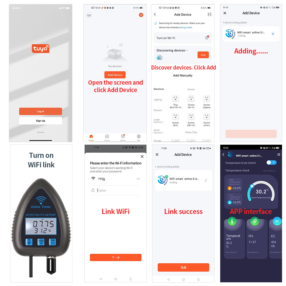 Измеритель Качества Воды Tuya  – обзор и цена Ph Meter Digital Water Tester