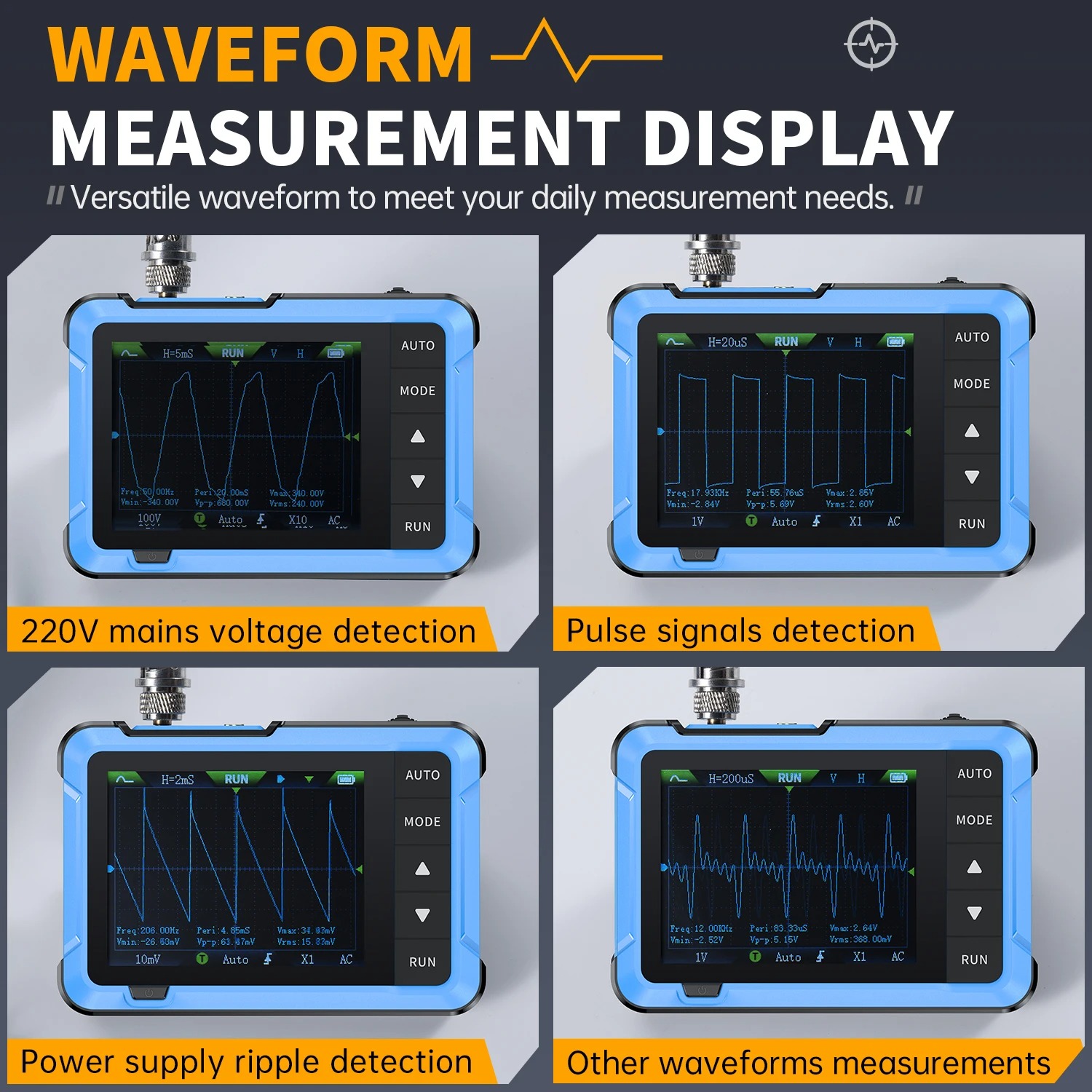 FNIRSI DSO510 Новый портативны – обзор и цена Fnirsi Digital Oscilloscope Handheld