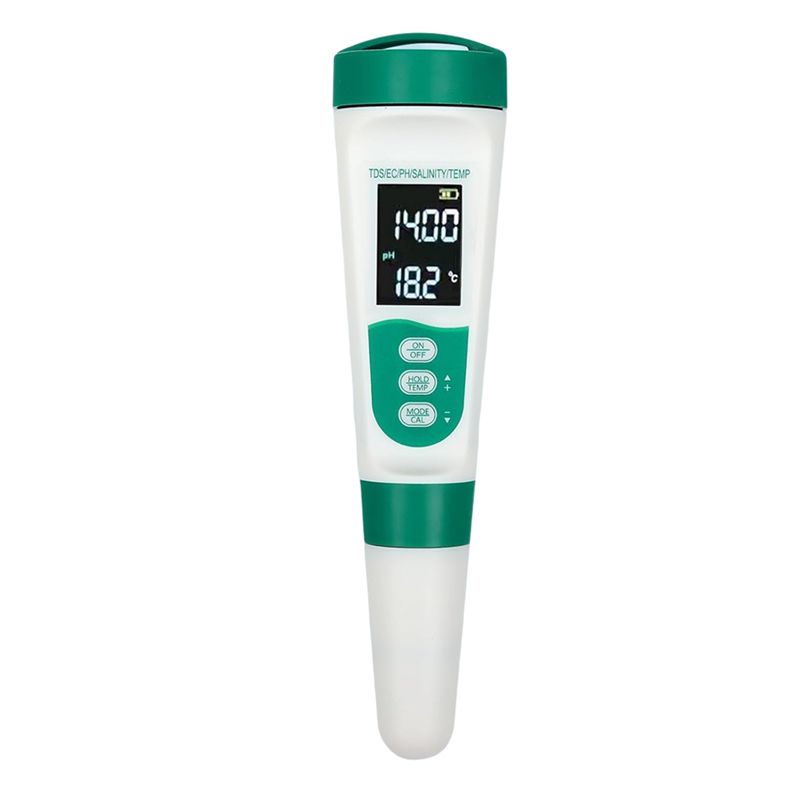 Цифровой pH-метр AT02-5 5-в-1: – обзор и цена Ph Meter Digital Water Tester