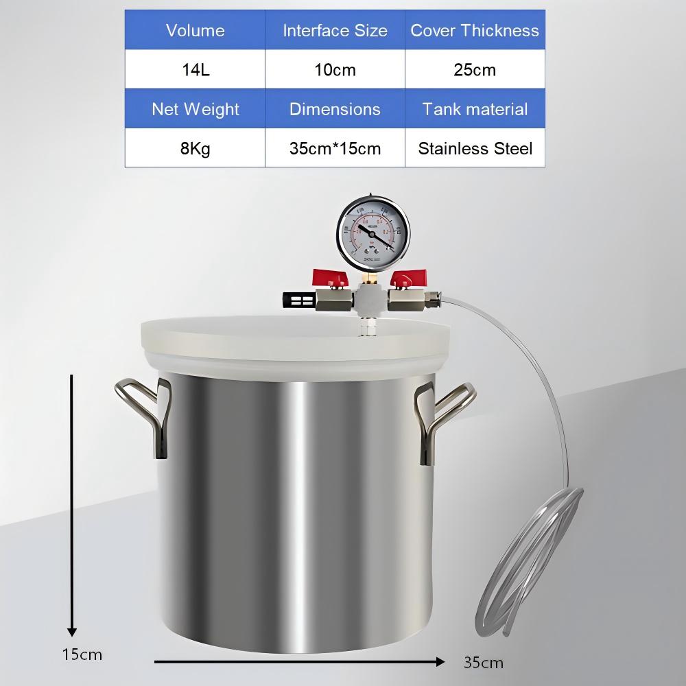 Вакуумная камера из нержавеюще – обзор и цена Vacuum Chamber Kit With Pump