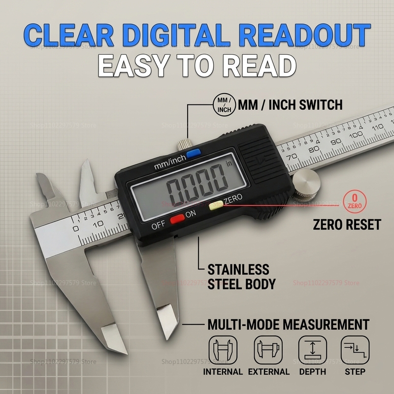 Цифровой штангенциркуль из нер – обзор и цена Digital Caliper 150Mm Stainless Steel