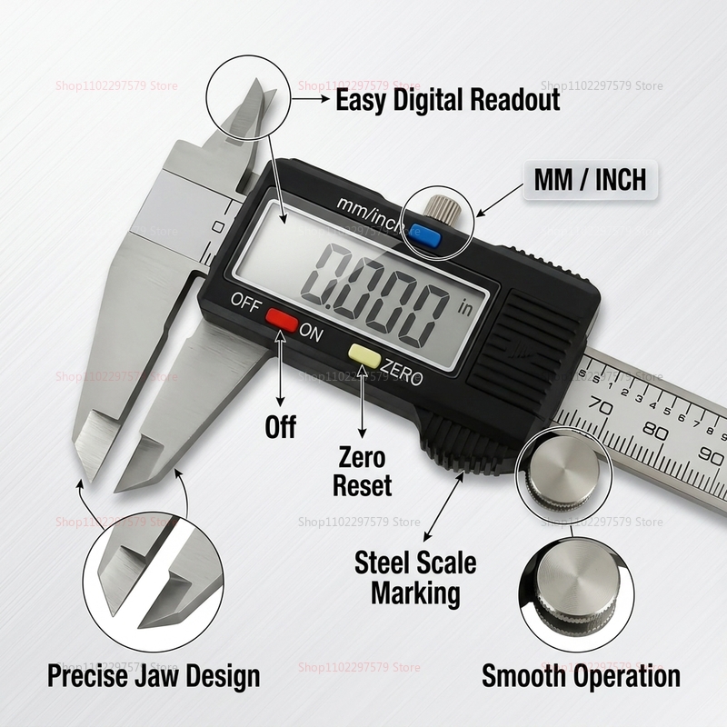 Цифровой штангенциркуль из нер – обзор и цена Digital Caliper 150Mm Stainless Steel