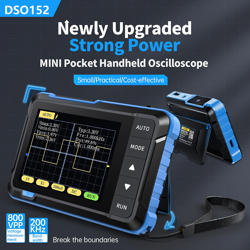 FNIRSI DSO152 Мини Портативный – обзор и цена Fnirsi Digital Oscilloscope Handheld