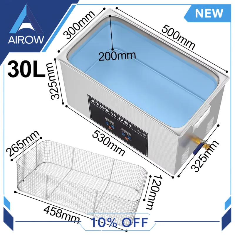 Ультразвуковая мойка 600 Вт, 3 – обзор и цена Ultrasonic Cleaner 30L Industrial