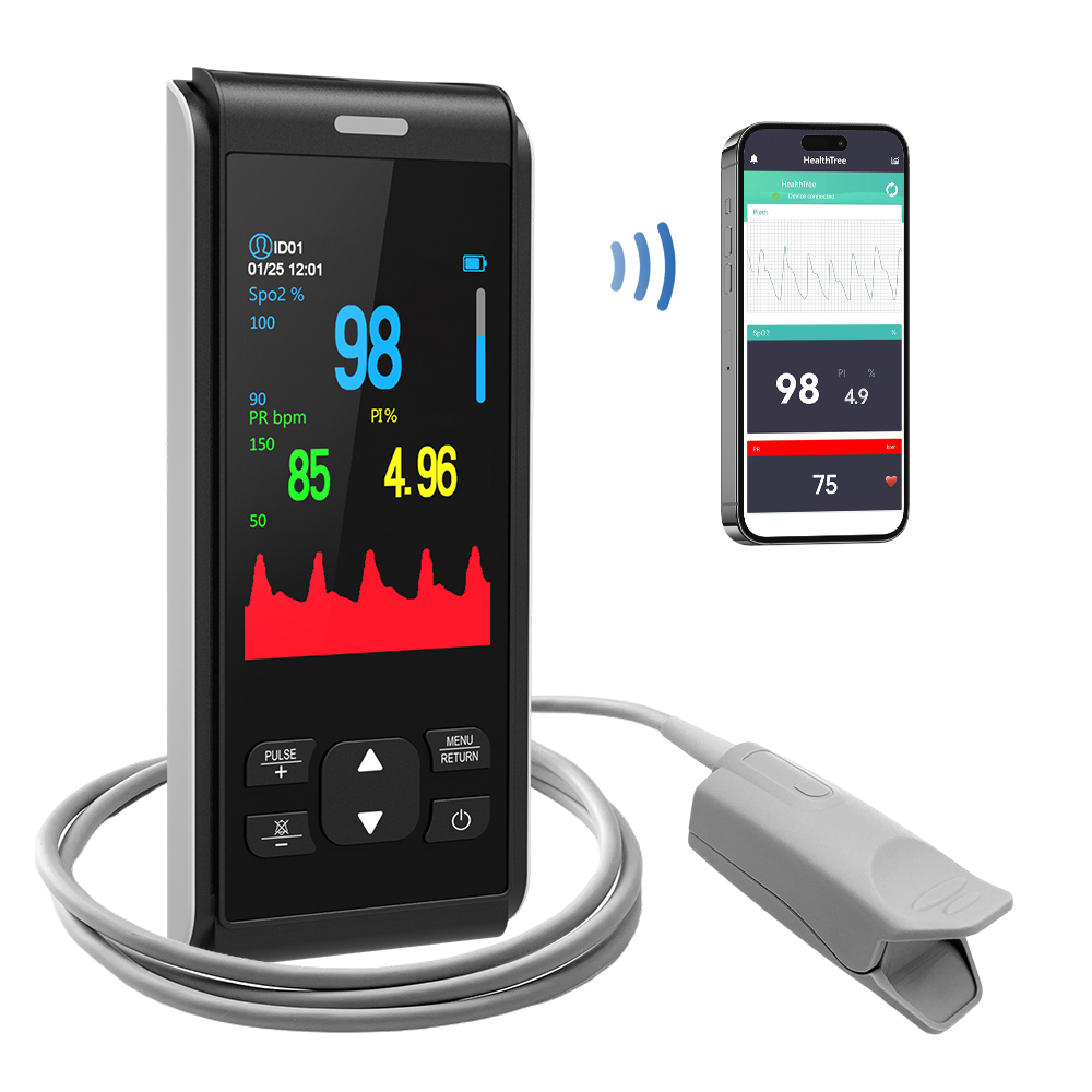 Ручной пульсоксиметр HealthTre – обзор и цена Pulse Oximeter Fingertip Rechargeable