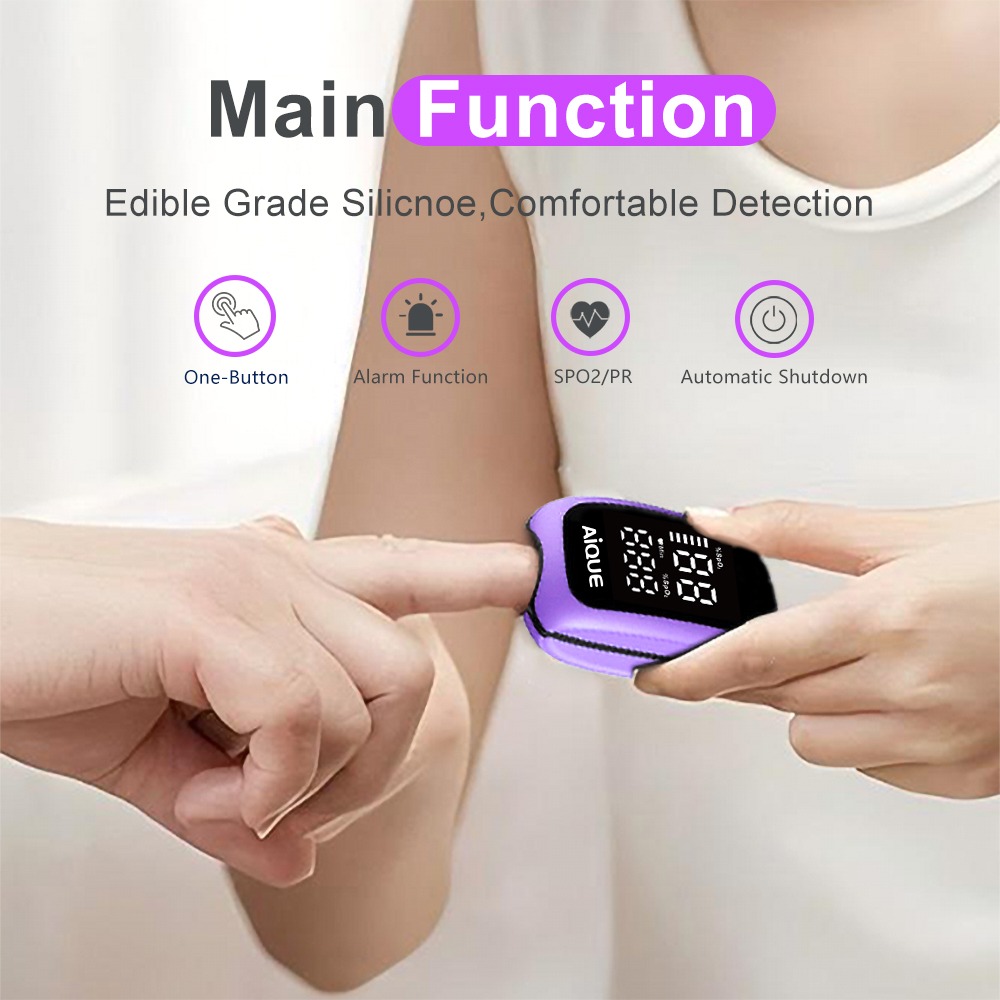 AiQUE перезаряжаемый цифровой  – обзор и цена Pulse Oximeter Fingertip Rechargeable