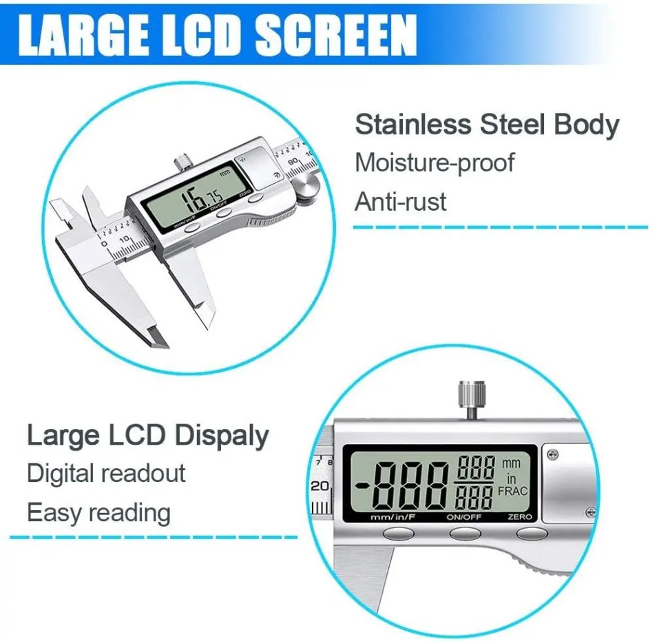 Электронный штангенциркуль 6 д – обзор и цена Digital Caliper 150Mm Stainless Steel