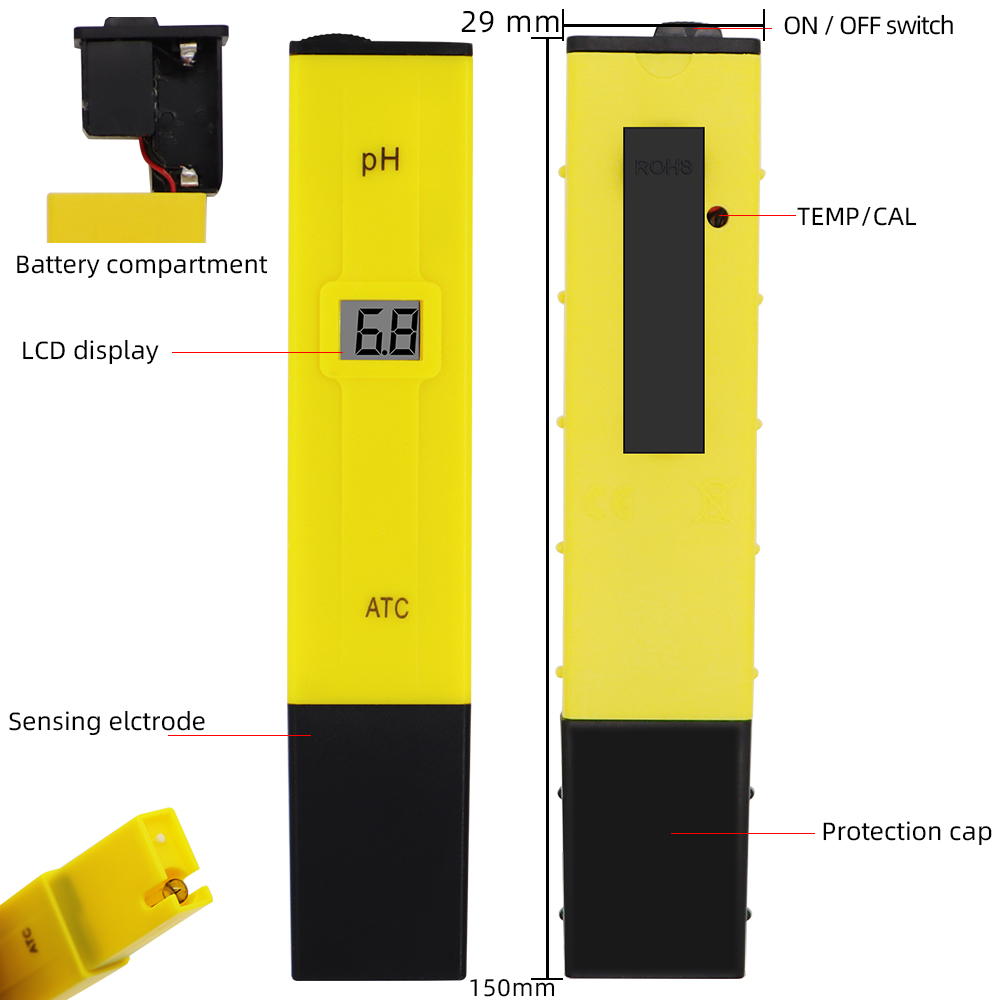 Цифровой pH-метр, карманная ру – обзор и цена Ph Meter Digital Water Tester