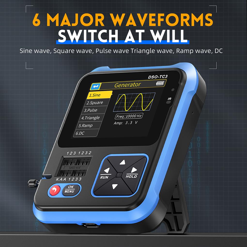 Портативный цифровой мини-Осци – обзор и цена Fnirsi Digital Oscilloscope Handheld
